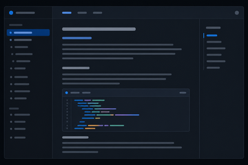 Preview of the dark theme